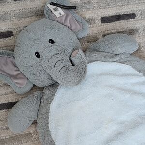 Gray Elephant Plush Mat